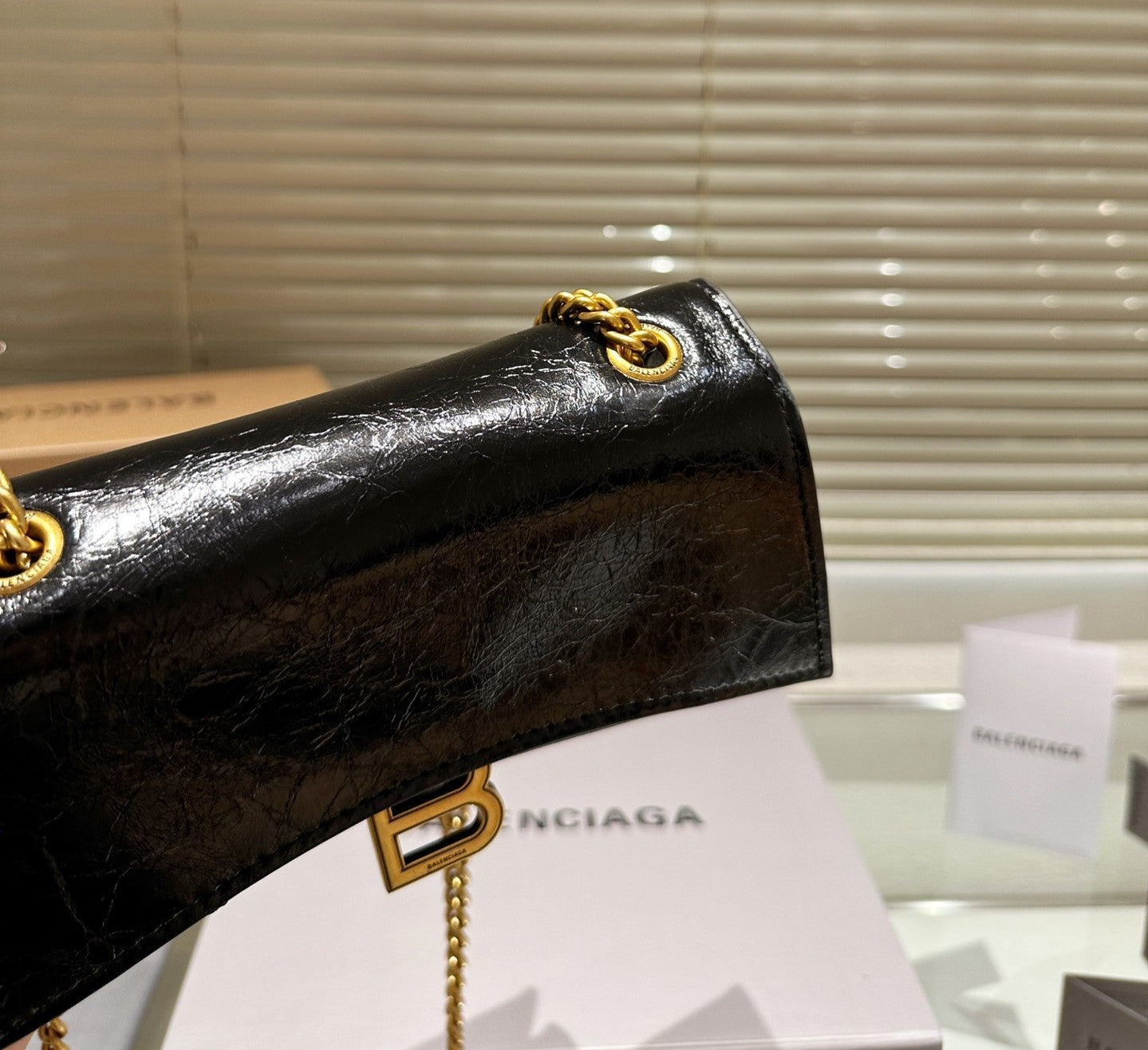 Balenciaga BB CRUSH double chain quilting Bag