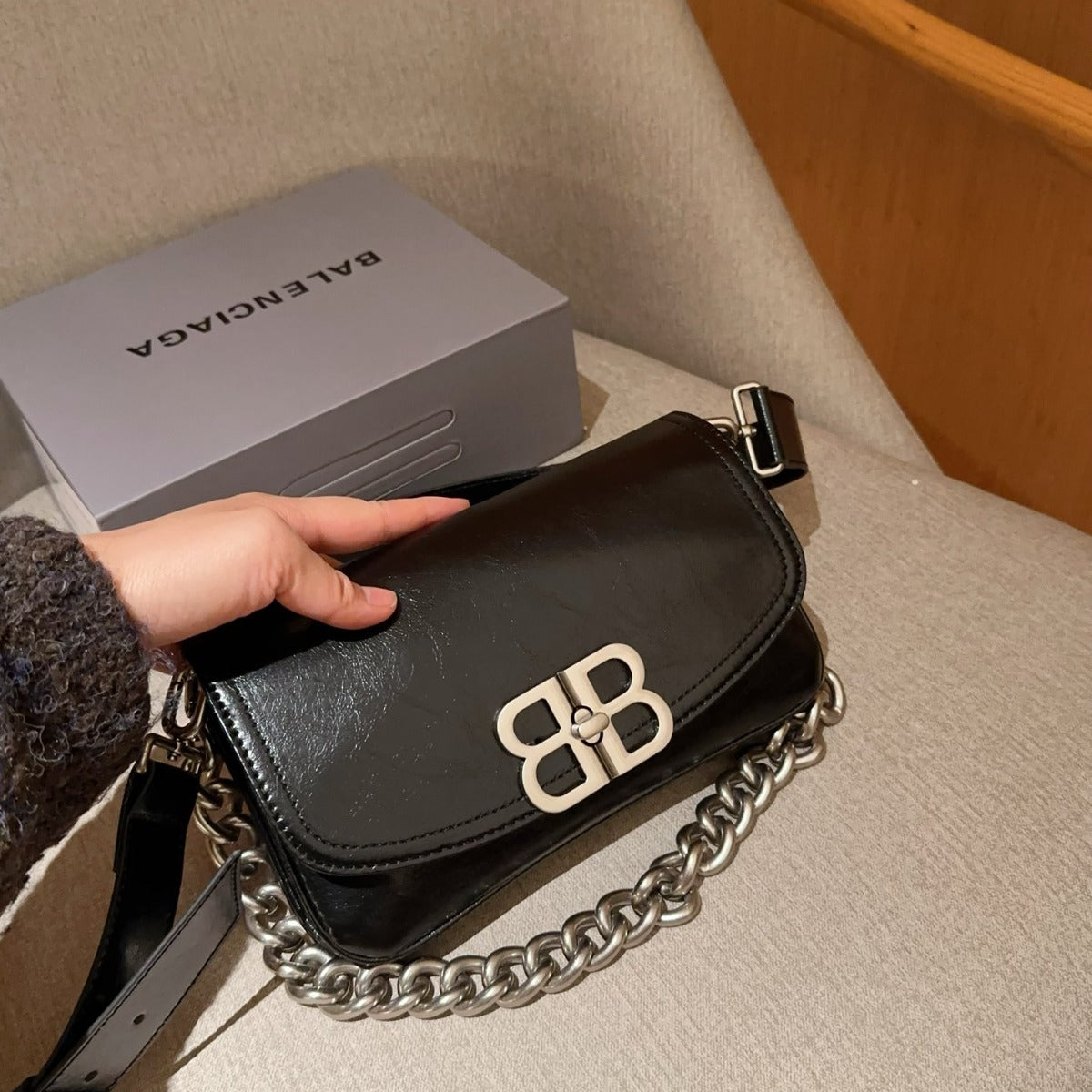 Balenciaga BB Soft Flap Bag 23×14×4cm