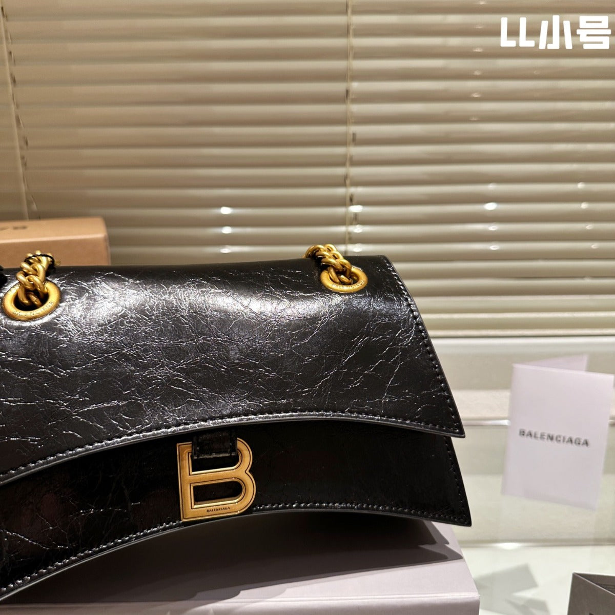 Balenciaga BB CRUSH double chain quilting Bag