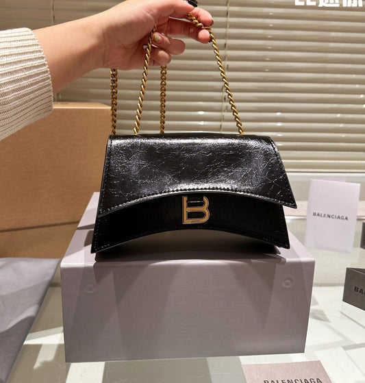 Balenciaga BB CRUSH double chain quilting Bag