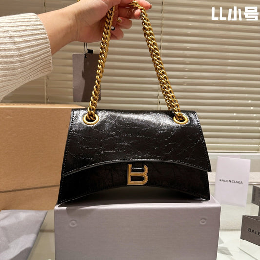 Balenciaga BB CRUSH double chain quilting Bag